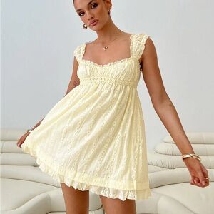 Princess Polly Yellow Mini Dress